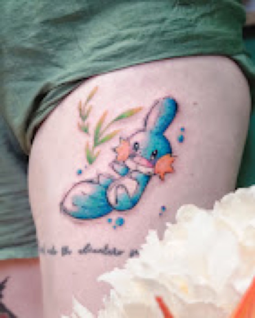 Tatouage Gobu réalisé par Erika, Phanpy Ink, Villefranche-sur-Saône