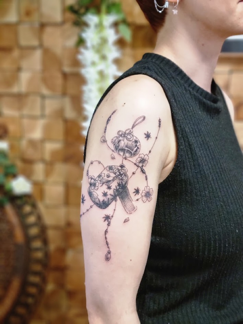 Tatouage Japonais réalisé par Erika, Phanpy Ink, Villefranche-sur-Saône