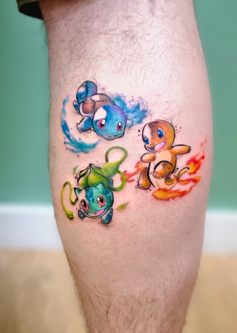 Tatouage Pokémon réalisé par Erika, Phanpy Ink, Villefranche-sur-Saône